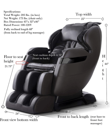 Best Massage Chair For The Money Dimensions