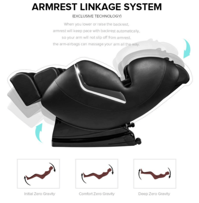 Armrest Linkage Real Relax Massage Chair Feature