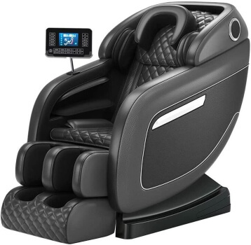 Real Relax Massage Chair Recliner with Heat Body Scan Bluetooth Foot Roller