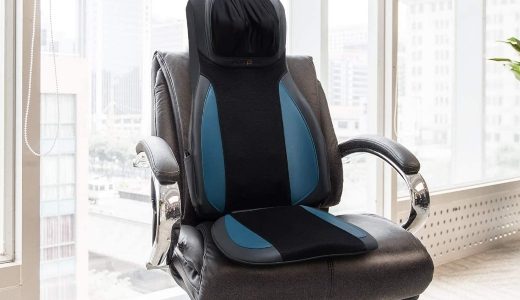 Massage chair pad placed on a chair