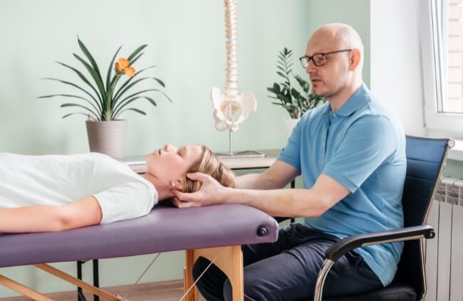 Craniosacral massage therapy