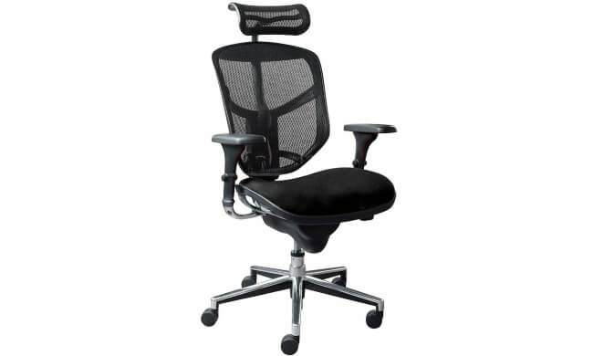Smile and Enjoy Executive Office Chair - High Back with Fabric Seat